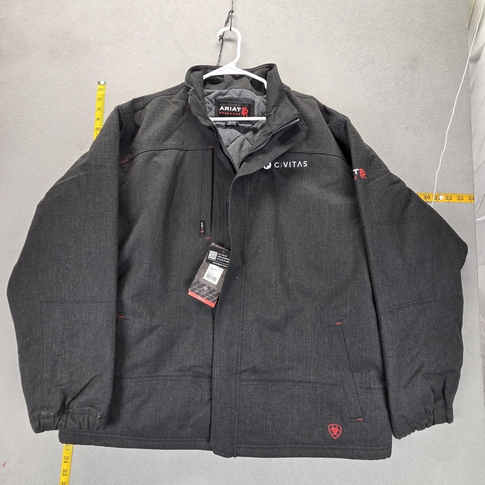 Ariat Jacket Mens 2XL Black FR H20 Waterproof Insulated Work CAT 4 2112 Civitas